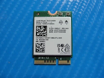 Dell Latitude 5540 15.6" Genuine WiFi Wireless Card AX211NGW G83J7 - Image 1 of 2