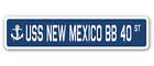 USS NEW MEXICO BB 40 Street Sign us navy ship veteran sailor gift