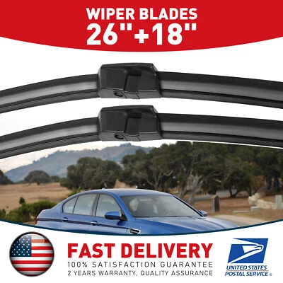 Hojas limpiaparabrisas 26"+18" para 11-15 BMW Alpina B7 B7L repuesto equipo original Foto 1 de 4