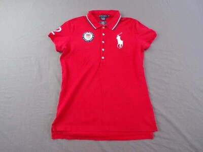 Camisa Ralph Lauren Mujer Mediana Roja Polo Big Pony 2012 Equipo Olímpico de Estados Unidos Londres Foto 1 de 4