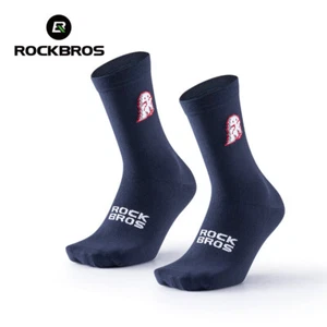 ROCKBROS 3Pairs Cycling Socks Crew Sock Breathable Cushioned Bike Socks Unisex - Picture 1 of 14