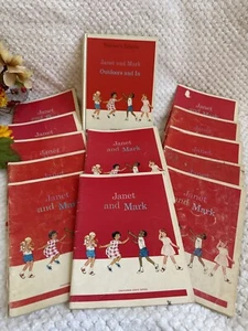 Vintage Rare 1966 Janet And Mark Reading Set-13 Book Lot-California State Series - Bild 1 von 15