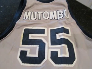 MUTOMBO GEORGETOWN UNIVERSITY NCAA BASKETBALL JERSEY #55 3XL - 36" LONG - Picture 1 of 5