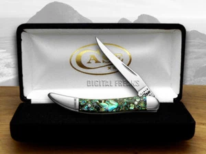 Case xx Knives Tiny Toothpick Genuine Abalone Pocket Knife Stainless 12002