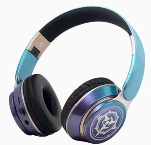 Genshin Impact Scaramouche Foldable Bluetooth Wireless Headset Headphones Gifts - Picture 1 of 4