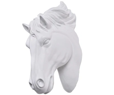 3D бюст лошадиная голова смола настенный декор скульптура статуя домашнее украшение подарок - Изображение 1 из 4