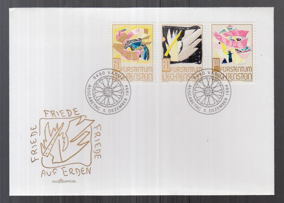 Liechtenstein 1994 FDC  - Weihnachten Navidad Christmas Peace on Earth - Image 1 of 1