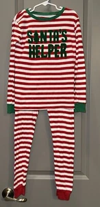 Simple Joys By Carters Santa’s Helper Red & White Striped Pajama Set, 8 - Picture 1 of 7