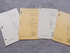 Civic Theatre Rotherham - Sammlung von 4 Vintage 60er Jahre Programmen - Bild 1 von 5