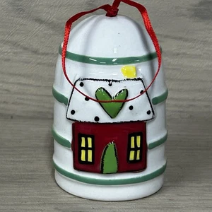 Demdaco 1st Xmas Mini Blessings Bell Ornament New Home Heart House - Picture 1 of 2