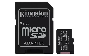 Kingston 64GB Micro TF Flash Card Class 10 Memory Card + SD Adapter UK Version - Picture 1 of 5
