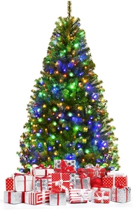 Albero Di Natale 120/150/180/210 Cm, Albero Di Natale Con Luci Incorporate 11 Mo - Foto 1 di 12