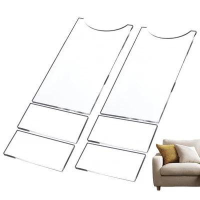 Tapón de sofá y cama transparente 6 piezas tapones de cama transparentes parachoques de pared antideslizantes Foto 1 de 4