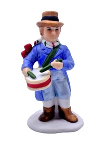 Homco Weihnachtsdorf Stück Mann Trommel Schlagzeuger Spieler Musiker Caroler viktorianisch - Bild 1 von 7