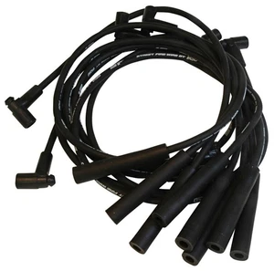 MSD 5560 Black Street Fire HEI Spark Plug Wire Set for Bel Air Sprint Corvette - Picture 1 of 3