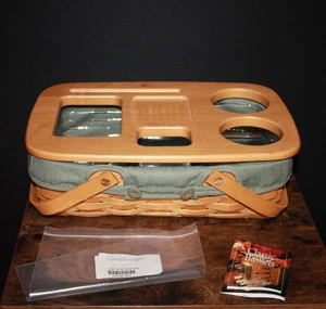 Longaberger 2000 Road Trip Piccolo Cestino Raccolta Fodera Coperchio Protezione Ottime Condizioni - Foto 1 di 4