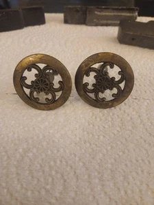 Allison Brass Antique Hardware Mid Century Modern Drawer Pull Cabinet Knob - Picture 1 of 3