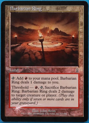Barbarian Ring FOIL Odyssey HEAVILY PLD Land Uncommon CARD (505965) ABUGames - Image 1 of 2