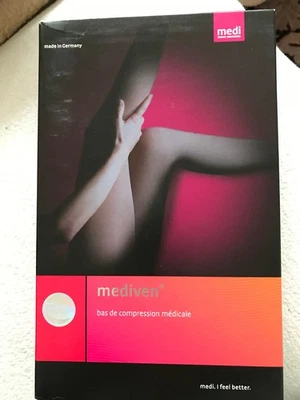 MEDIVEN 20 SEDUCTION  Kompressionsstrümpfe  Gr.5,CCL 2 puder neu - Bild 1 von 4