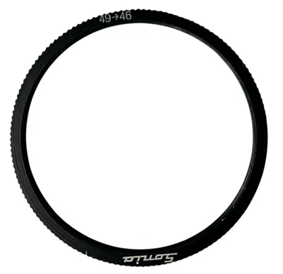 49-46mm Step-Down Ring Adapter- Metal Filter Thread Converter for DSLR Cameras - Image 1 of 3