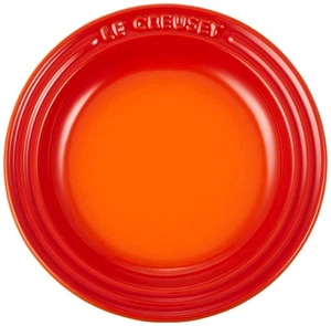 Le Creuset plate Round plate LC 15 cm Orange heat -resistant cold microwave oven - Picture 1 of 3