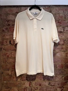 Auténtico Polo Amarillo LACOSTE De Colección Talla 6/XL Retro Y2K Algodón Cocodrilo - Imagen 1 de 18