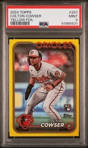 Lámina amarilla Colton Cowser Topps #257 2024 PSA 9 - Imagen 1 de 2