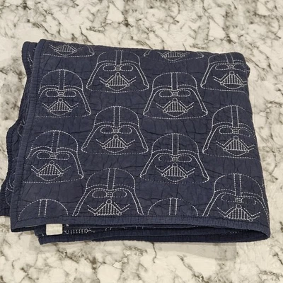 Pottery Barn Kids Star Wars Darth Vader Quilt Embroidered Full/Queen 88×74 READ - Image 1 of 4