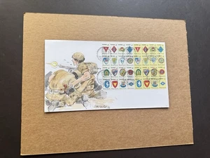 Philippines 1991 FDC(76) +USAFFE Insignias #2120a +Hand-Paint Cachet +Scarce - Picture 1 of 2