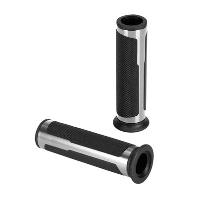 Coppia Manopole Moto UNiversali Scooter Quad Motore in Gomma Antiscivolo 120 mm  - Immagine 1 di 3