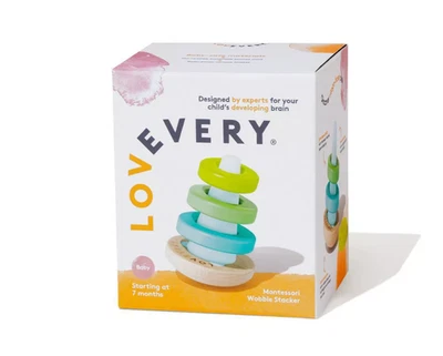 Lovevery Montessori Wobble Stacker - 4pc - Image 1 of 2