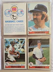 1979 Topps Burger King New York Yankees Team Set Jackson Munson - Picture 1 of 12