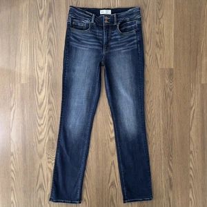 BKE Jeans Womens 30 Blue Straight Parker Universal Fit Stretch Dark Wash Denim - Picture 1 of 13