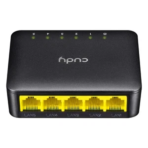 Cudy 5 Port Fast Ethernet Switch Desktop Ethernet Splitter Network Switch - Picture 1 of 6