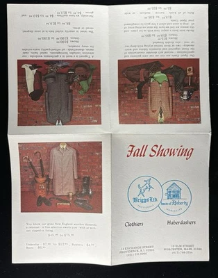 Briggs Ltd. & House of Doherty Fall Showing Clothing Brochure 1960s New England - Image 1 of 4