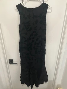Aidan Mattox Women's Cap Sleeve Velvet Midi Dress, Black, Size 8 - Picture 1 of 4