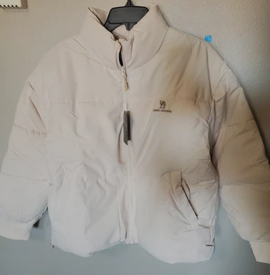 Chaqueta acolchada Camel Crown nueva con etiquetas y embalaje completo para mujer beige talla M Foto 1 de 4