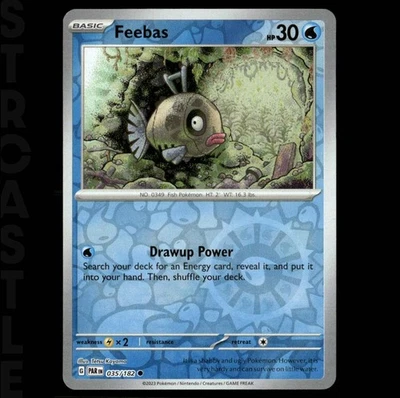 Feebas 035/182 Sv04: Paradox Rift  - Reverse Holo - Common - Pokémon TCG - Image 1 of 3