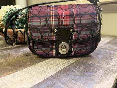 👜 Bolso COACH Tartán Amapola Pequeño Penny Solapa - Cuadros Multicolor - F15477 - G1026   Foto 1 de 4