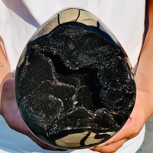 10.71LB Natural Turtle Back Stone Dragon Crystal Cave Crack Gem Healing - Picture 1 of 9