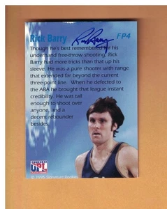 Tarjeta Rick Barry Autografiada 1995 Signature Rookies Blast From The Past FP4 - Imagen 1 de 2