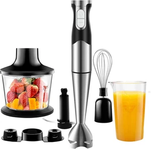 Stabmixer Set 6-In-1 Pürierstab Edelstahl Set 1200W Stabmixer 600Ml Messbecher,  - Bild 1 von 12