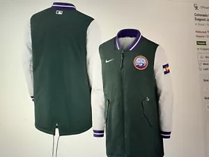 MENS Nike Colorado Rockies Authentic City Connect Dugout Jacket Size XL NWT $220 - Picture 1 of 9