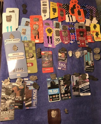 Indy 500 silver pit badge lot - Image 1 of 4