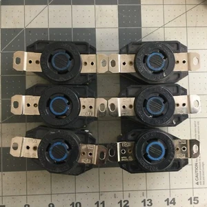 Twist Lock Receptacle Electrical Plug (Lot 6 PCs.) 20A [LDJ1E] - Picture 1 of 2