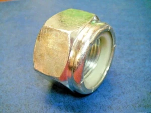 J806-18FP Schwerlast Stahl 1-1/8 Zoll 12 Sechskant Nylon Kontermutter 12-TPI UNF - Bild 1 von 4