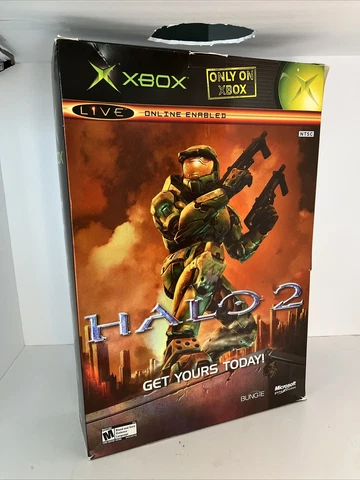 Halo 2 Master Chief XBOX Standee game store counter display Poster box type Cover