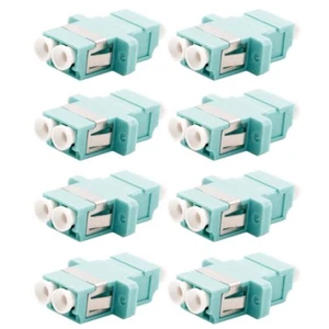 8x LC/UPC Fiber Optic Multimode Duplex Optical Coupler Adapter Cable Connector - Picture 1 of 6