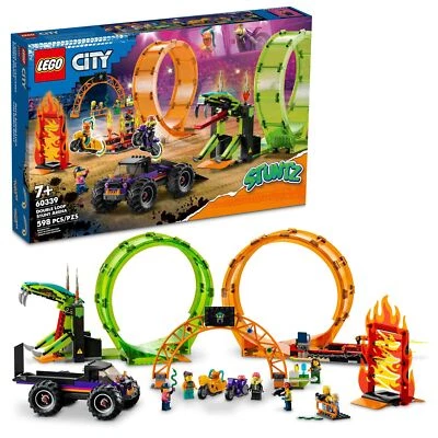 LEGO 60339 City Stuntz Double Loop Stunt Arena - Ages 7+ (598 Pieces) - Image 1 of 4