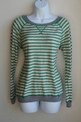 Sudadera So Pullover - Manga Larga a Rayas Verdes y Grises - XL  Foto 1 de 4